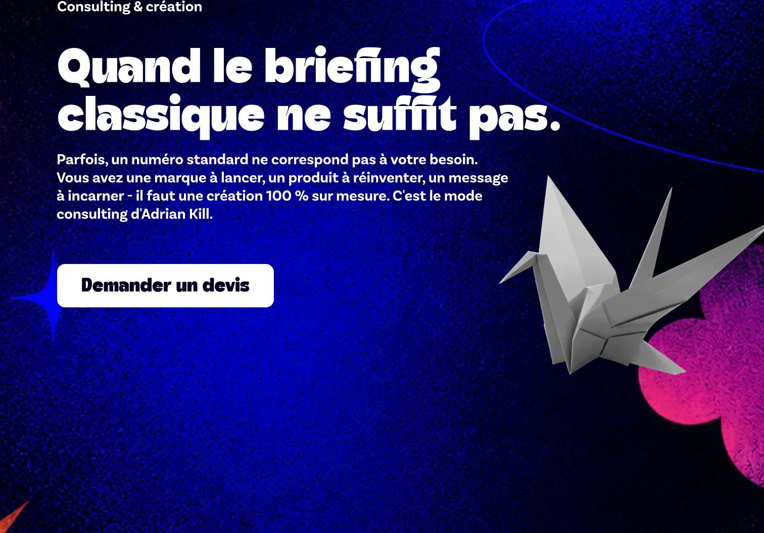 Consulting & création